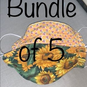 BUNDLES OF 5 Mask For $25 W/ Metal Nose bridge